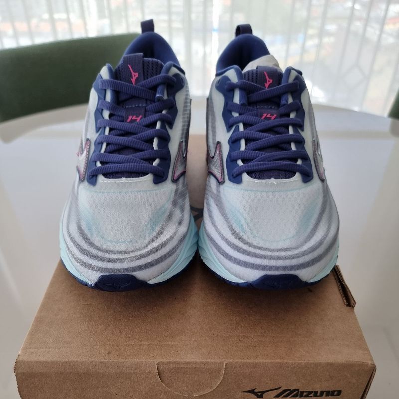 Tênis Mizuno Original Wave Frontier 14 Azul, Número 38, Novo Na