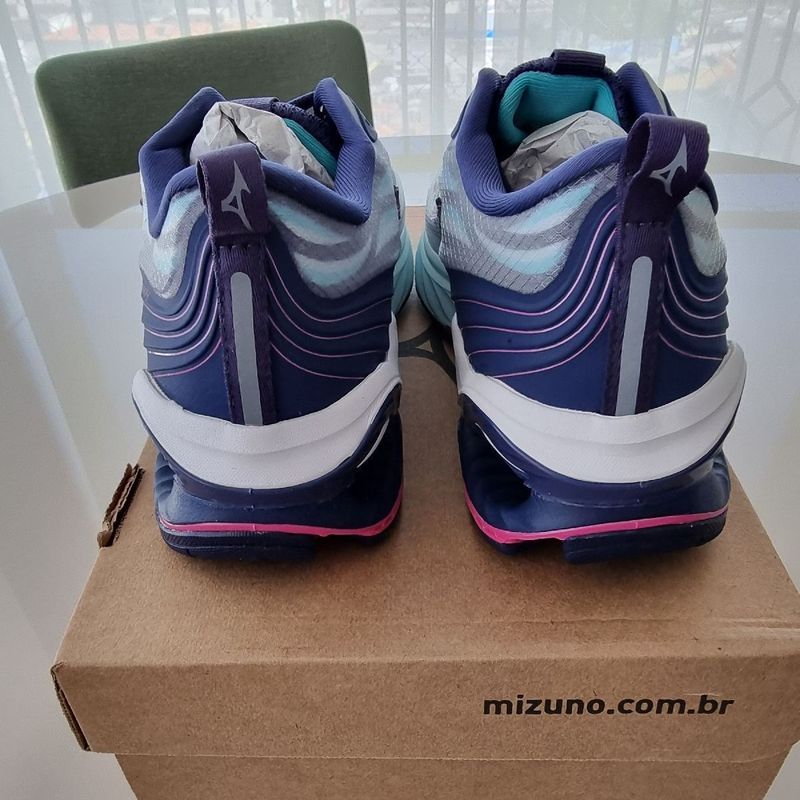 Tênis Mizuno Original Wave Frontier 14 Azul, Número 38, Novo Na
