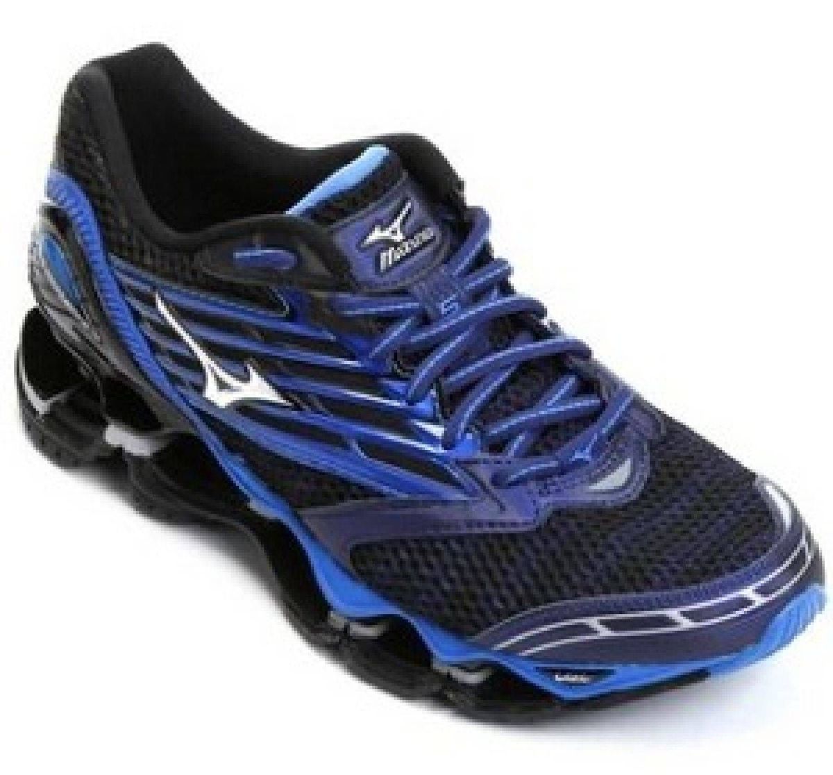 mizuno preto e azul