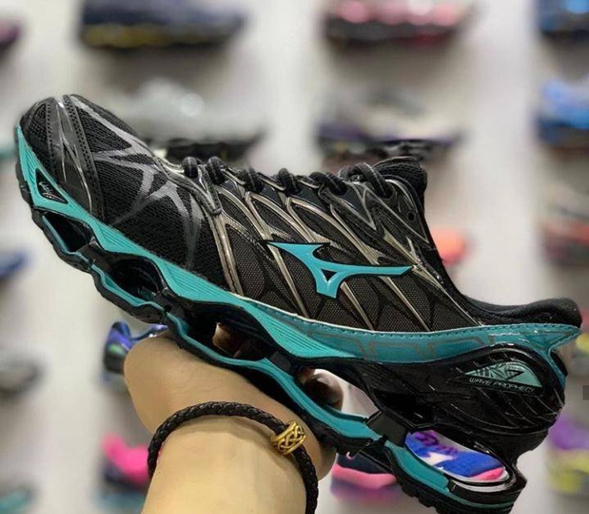 mizuno prophecy 7 preto com verde