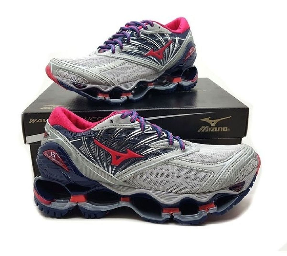 mizuno feminino cinza com rosa