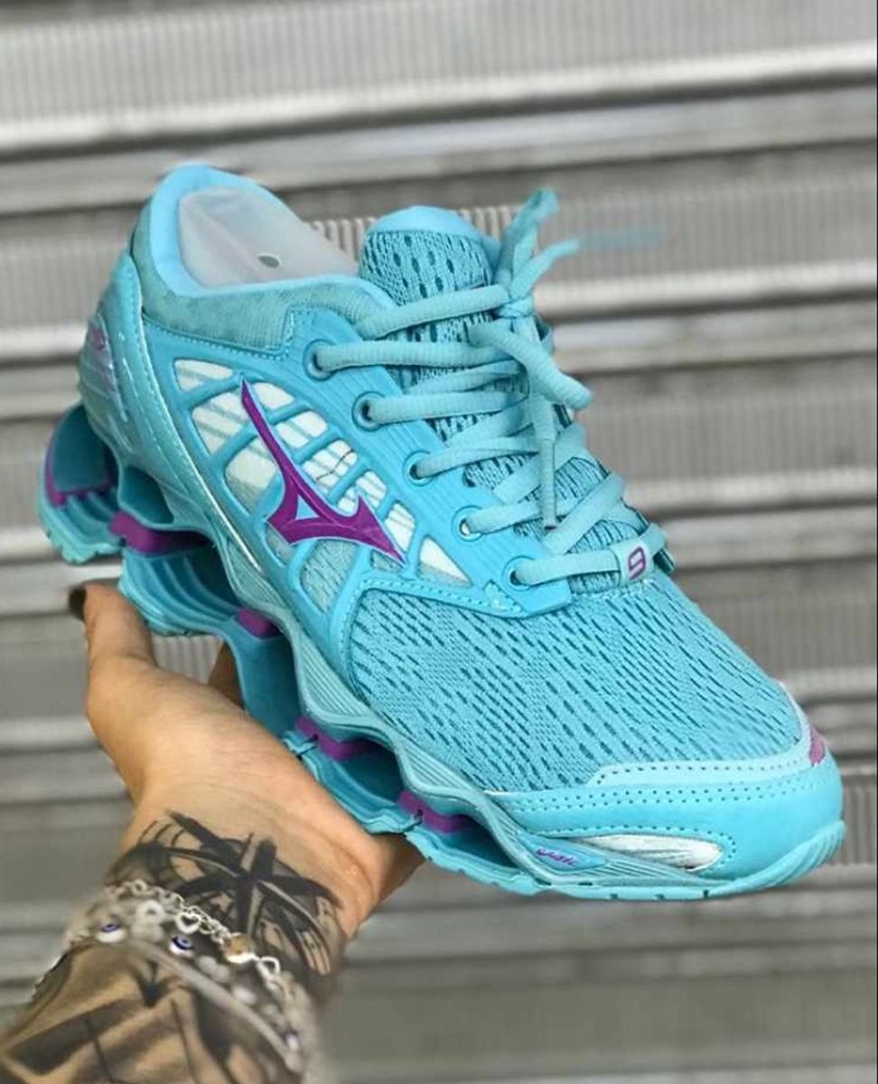 mizuno azul bebe com rosa