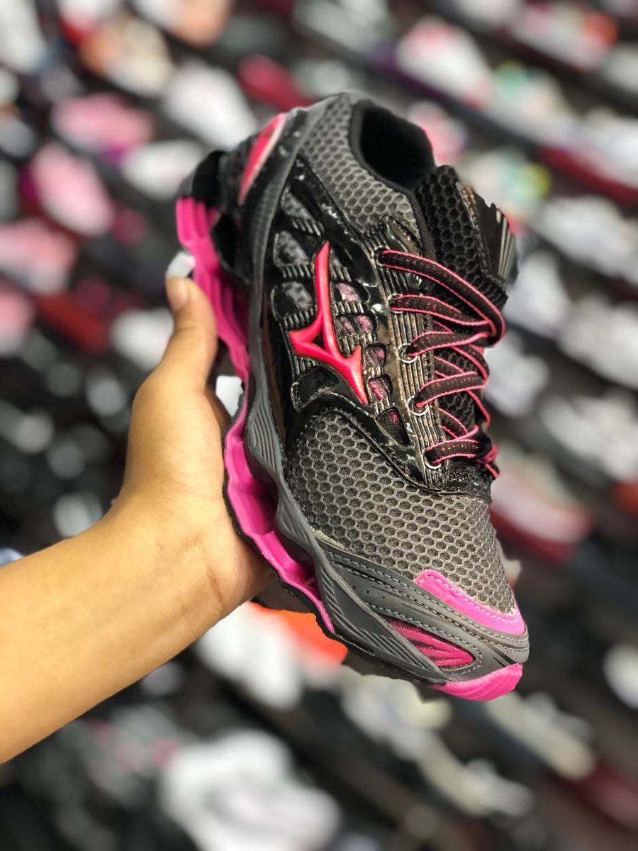 mizuno rosa com preto