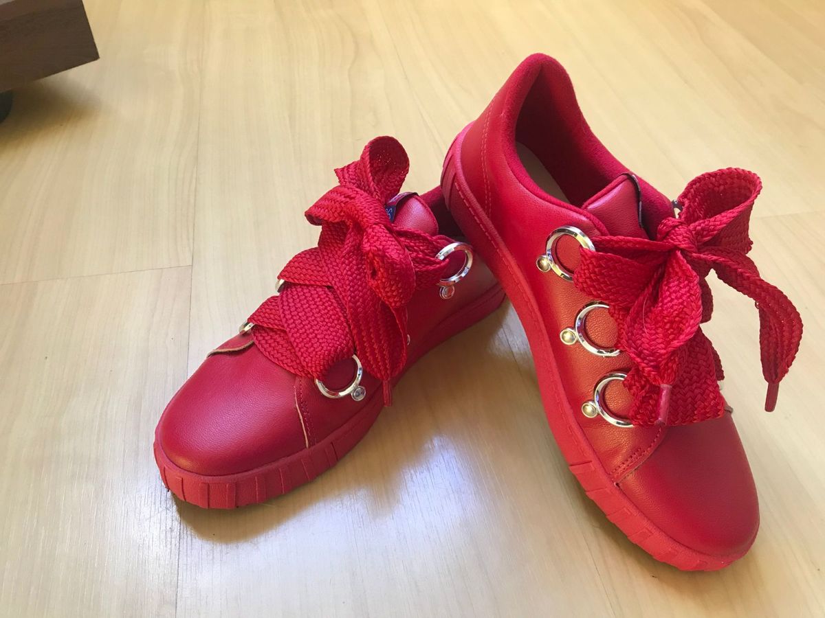 tenis moleca mega cadarço