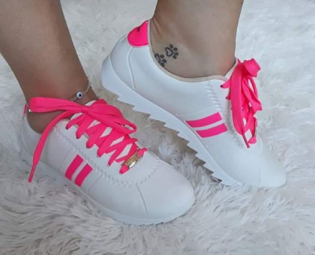 tenis moleca neon