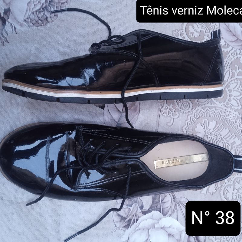 Tenis moleca hot sale verniz