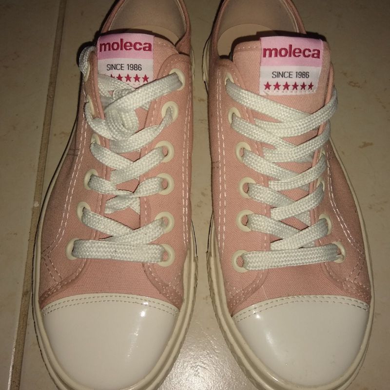 tenis moleca rosa bebe