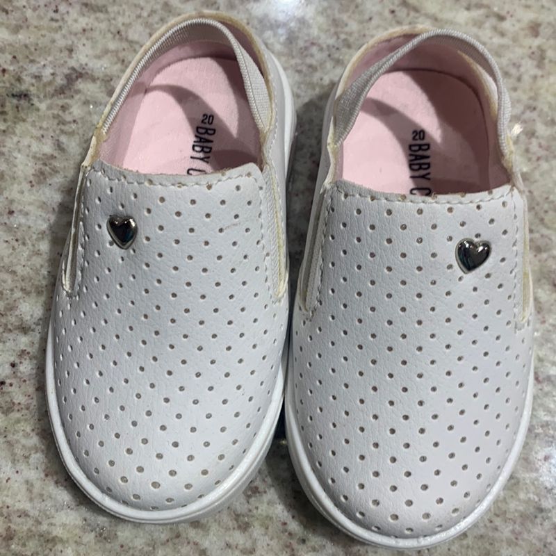 Tênis Mule Infantil com Furinhos Branco Calçado Infantil para Meninas  Baby Club Usado 86705077 enjoei