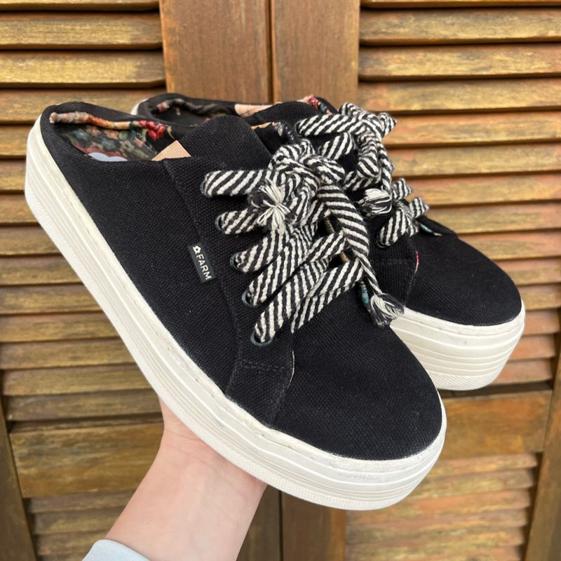 Tenis Mule Farm O Tenis Da Farm Tênis Mule Plataforma Farm Farm