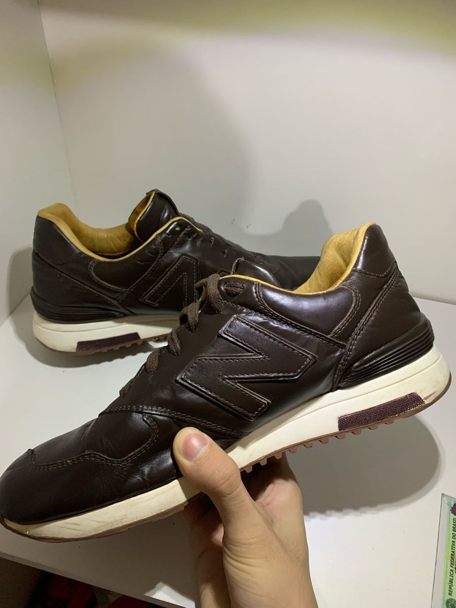 Tênis, New Balance 1400, em Couro Marrom New Balance Usado