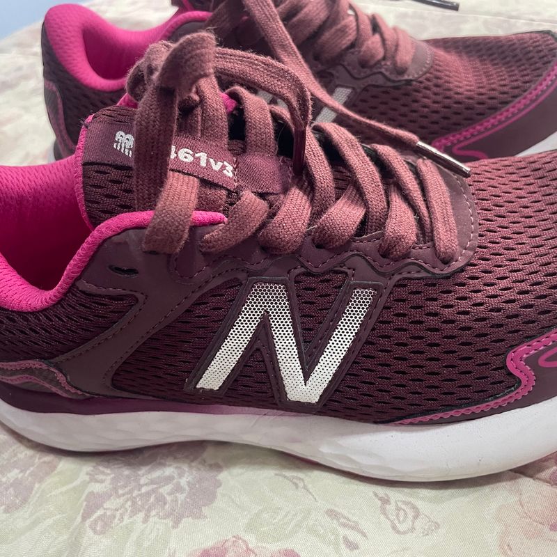 Tênis New Balance 461 Feminino W461zp3 Vinho+Rosa