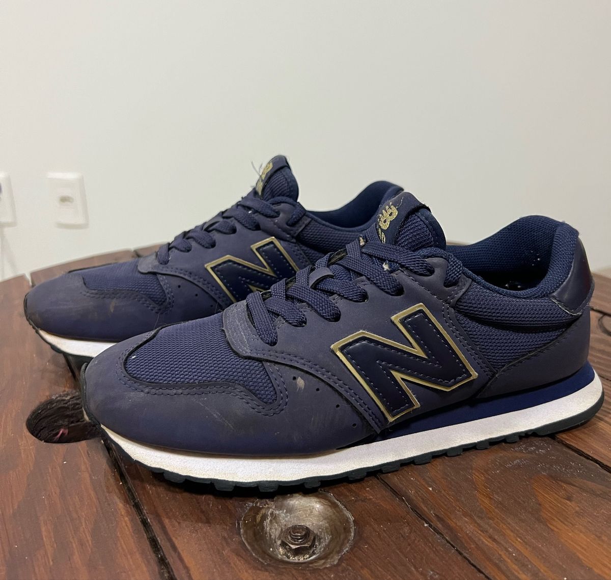 New balance 500 azul sales marinho