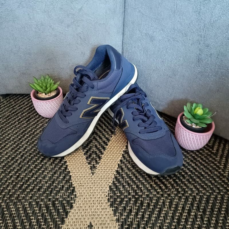 Tênis feminino new balance best sale 500 classic azul marinho