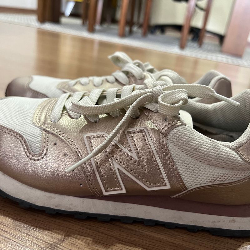 New balance shop feminino rose gold