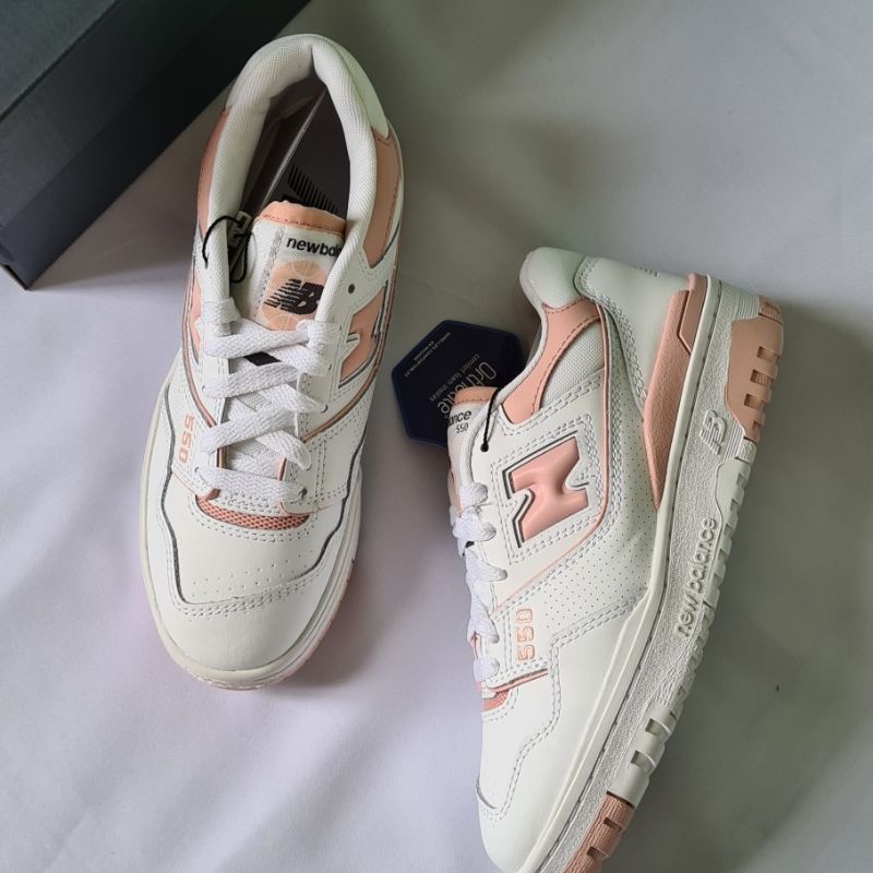 New balance 550 rosa best sale e cinza