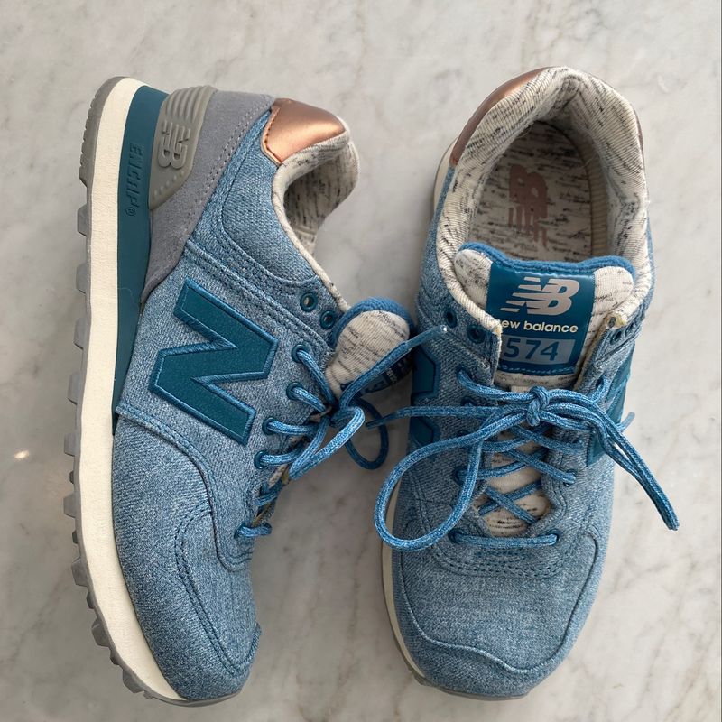 New balance hotsell azul jeans