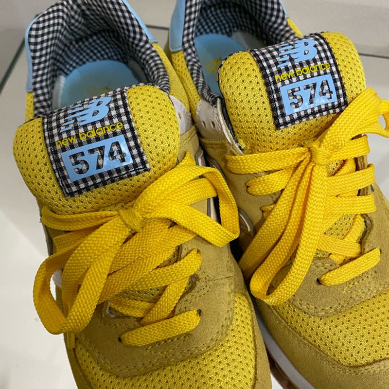 Tênis New Balance 574 Amarelo Tênis Feminino New Balance Usado