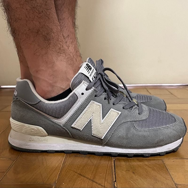 Tênis New Balance 574 Cinza Tamanho 41 Unissex Tênis Masculino