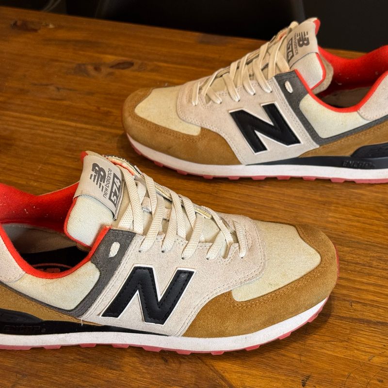 Tênis New Balance 574 Edição Limitada Collab Reserva Paçoca Número