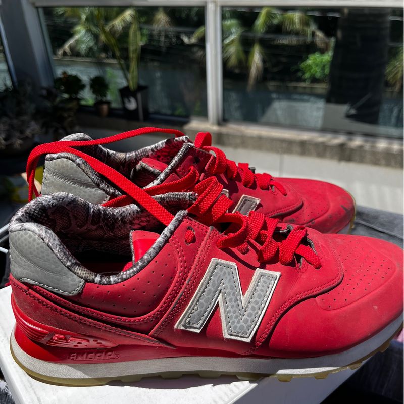 Tênis New Balance 574 Encap Vermelho Original Raro 37 New