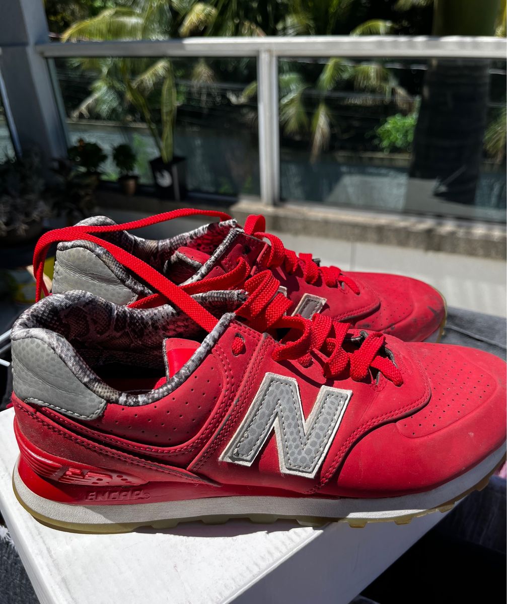 Tênis New Balance 574 Encap Vermelho Original Raro 37 | New