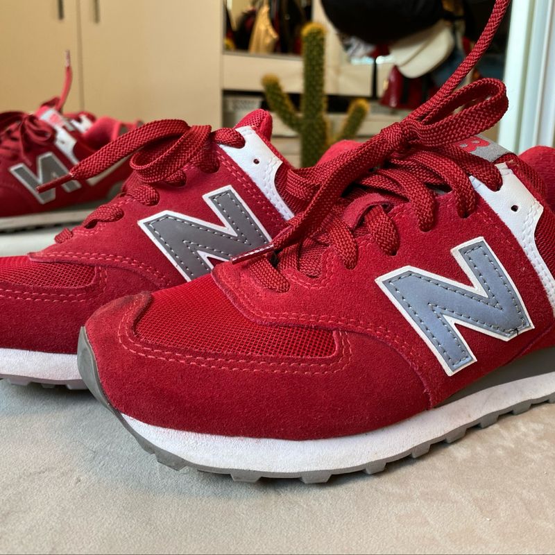 New balance 574 vermelho 2024 masculino