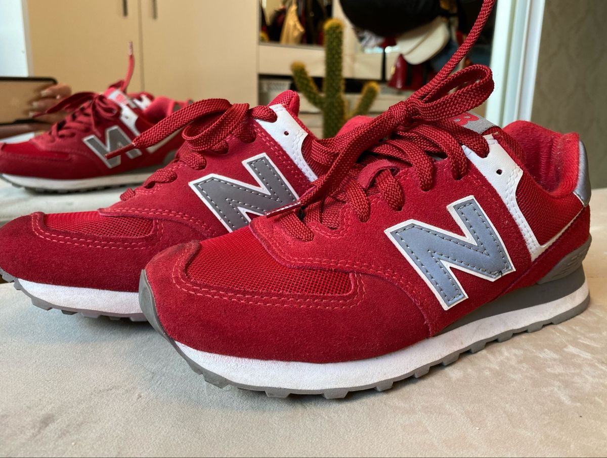 New balance 574 store vermelho