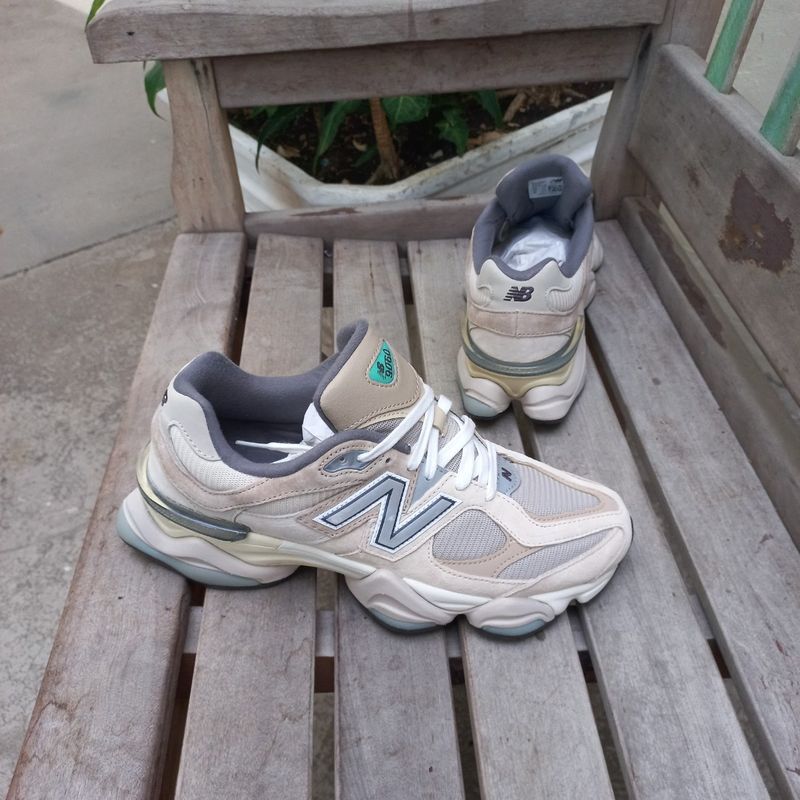 Tênis New Balance 9060 Og Sea Salt Refletivo Cinza Sneaker New
