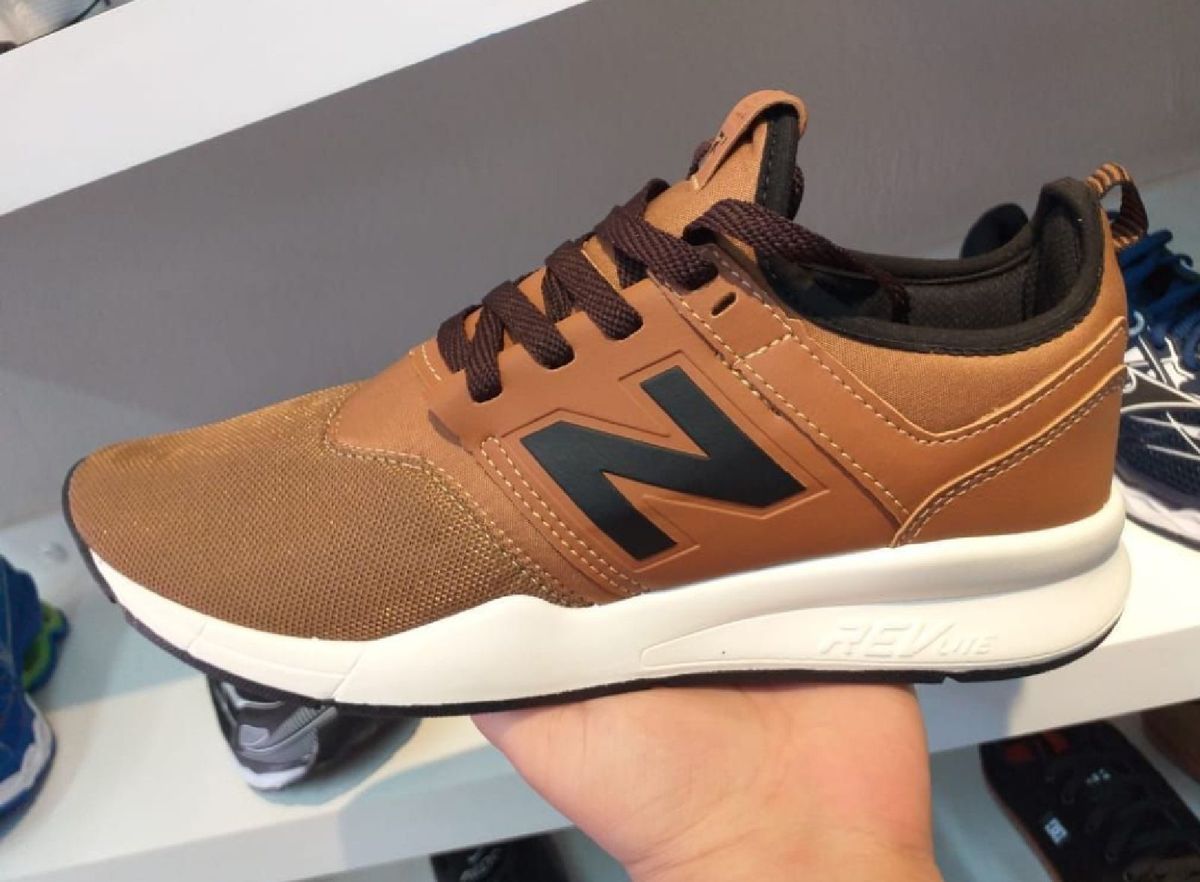 new balance caramelo masculino