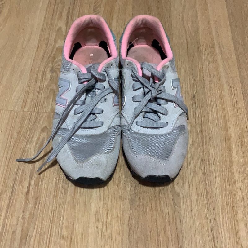 New balance cinza cheap e rosa