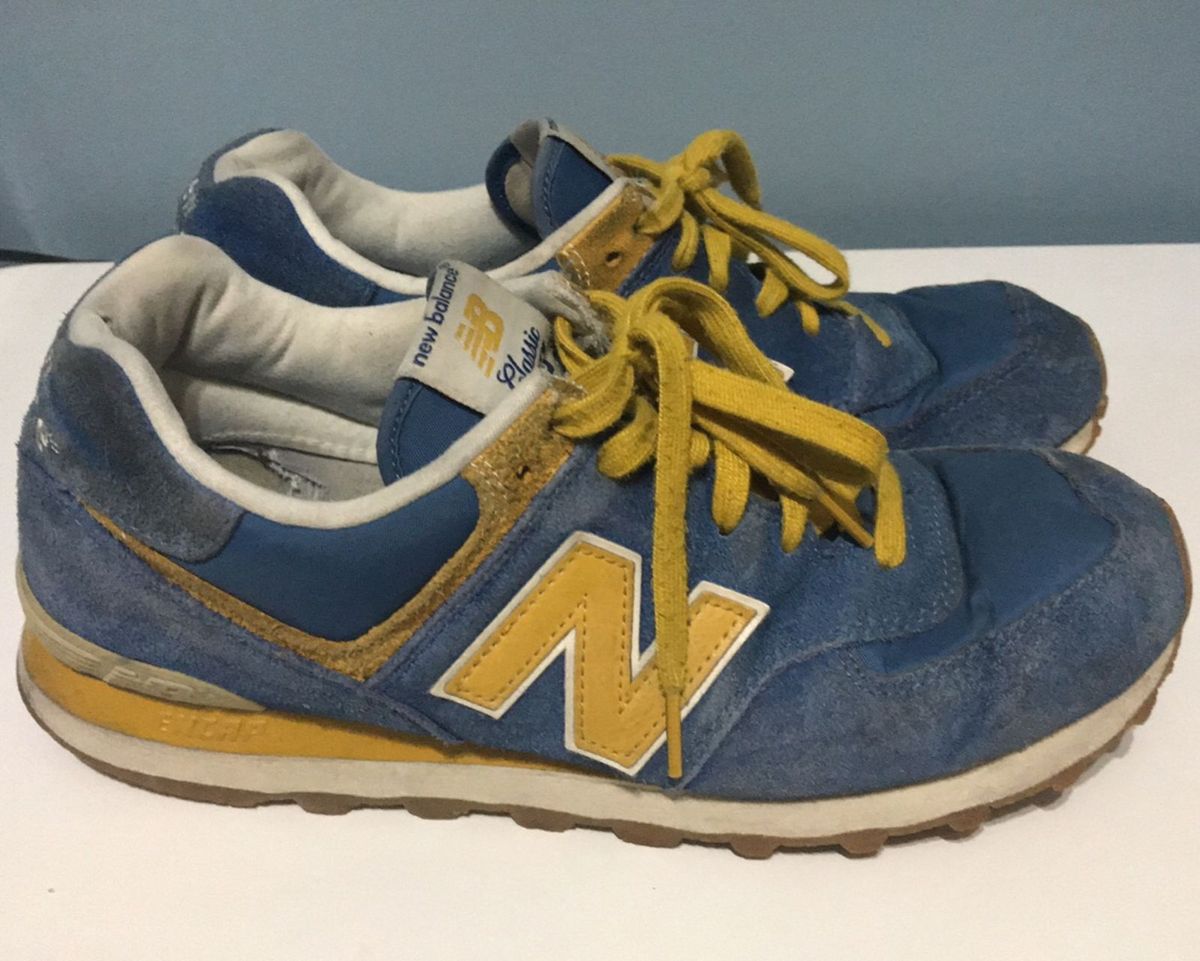 new balance 574 amarelo