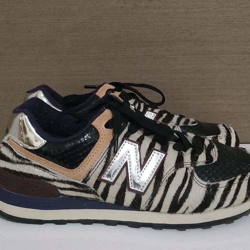 Tênis New Balance e Animale Animal Print Zebra Tênis Feminino