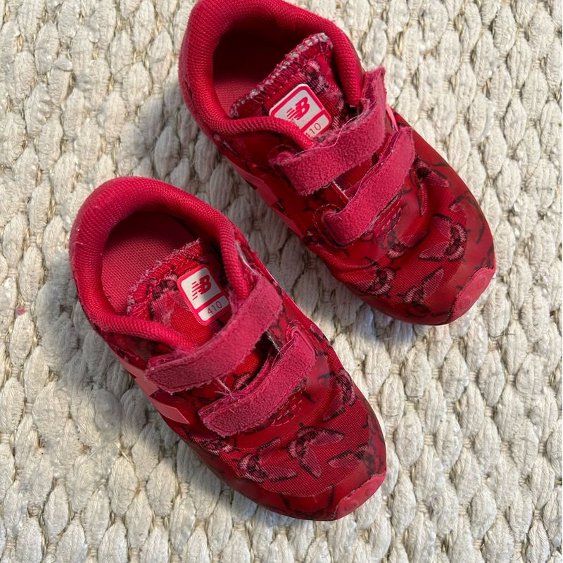 New balance infantil vermelho shop