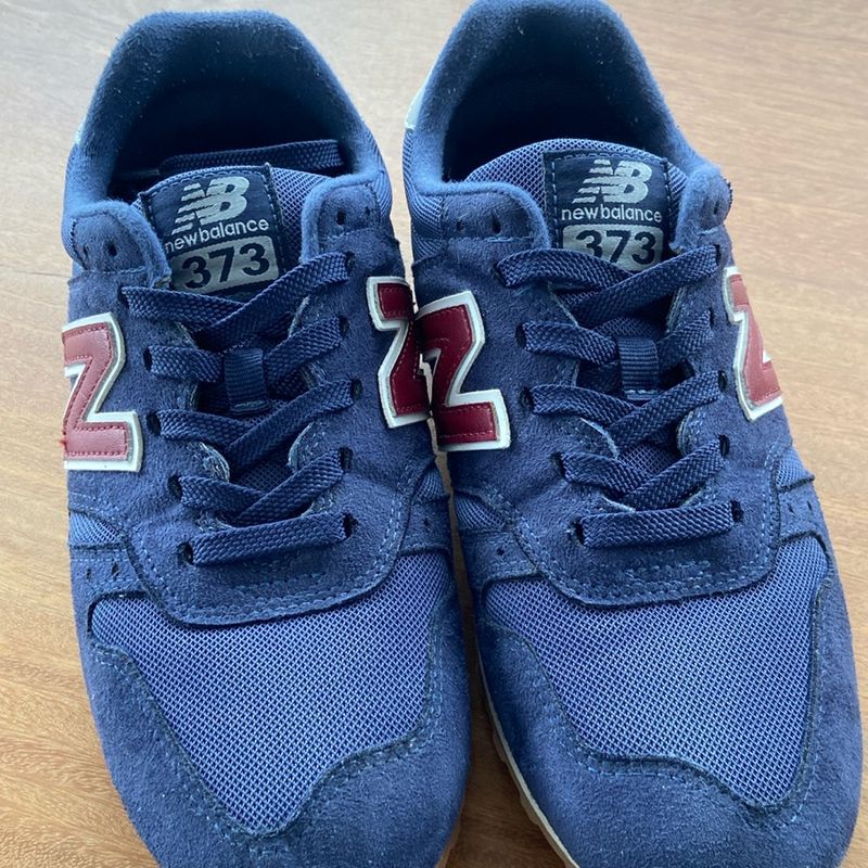 Tenis New Balance Masculino Modelo 373 Azul Marinho Tamanho 39 Pequeno 7 1 2 No Padrao Usa New Balance Usado 111180659 enjoei