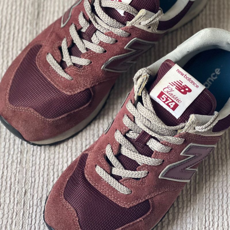 Tenis New Balance Modelo Classic 574 Cor Marsala Tam 8.5 Us Tenis Feminino New Balance Usado 87334556 enjoei