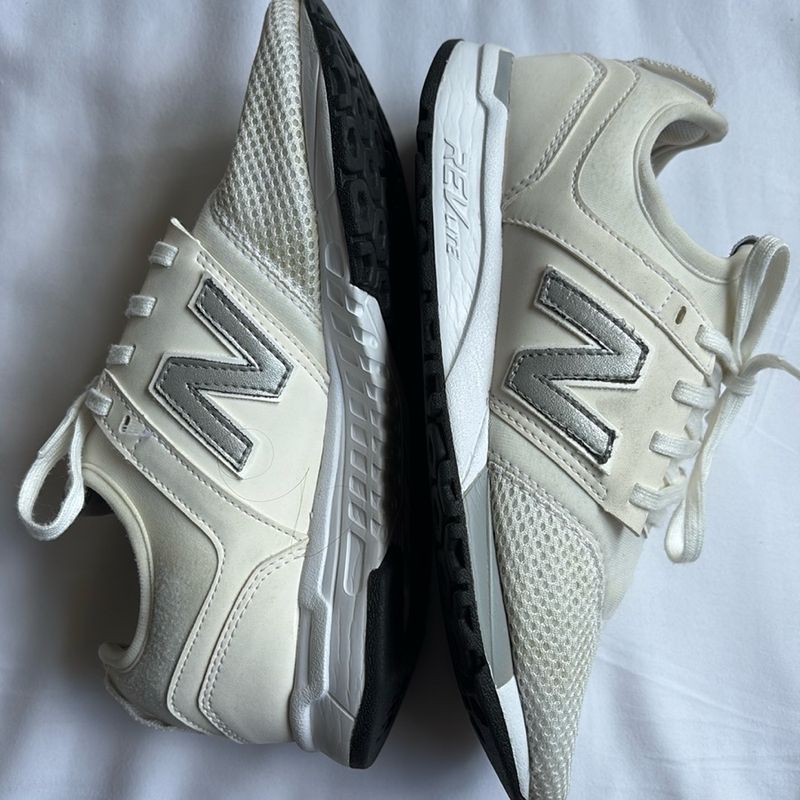 New balance two four seven white hot sale