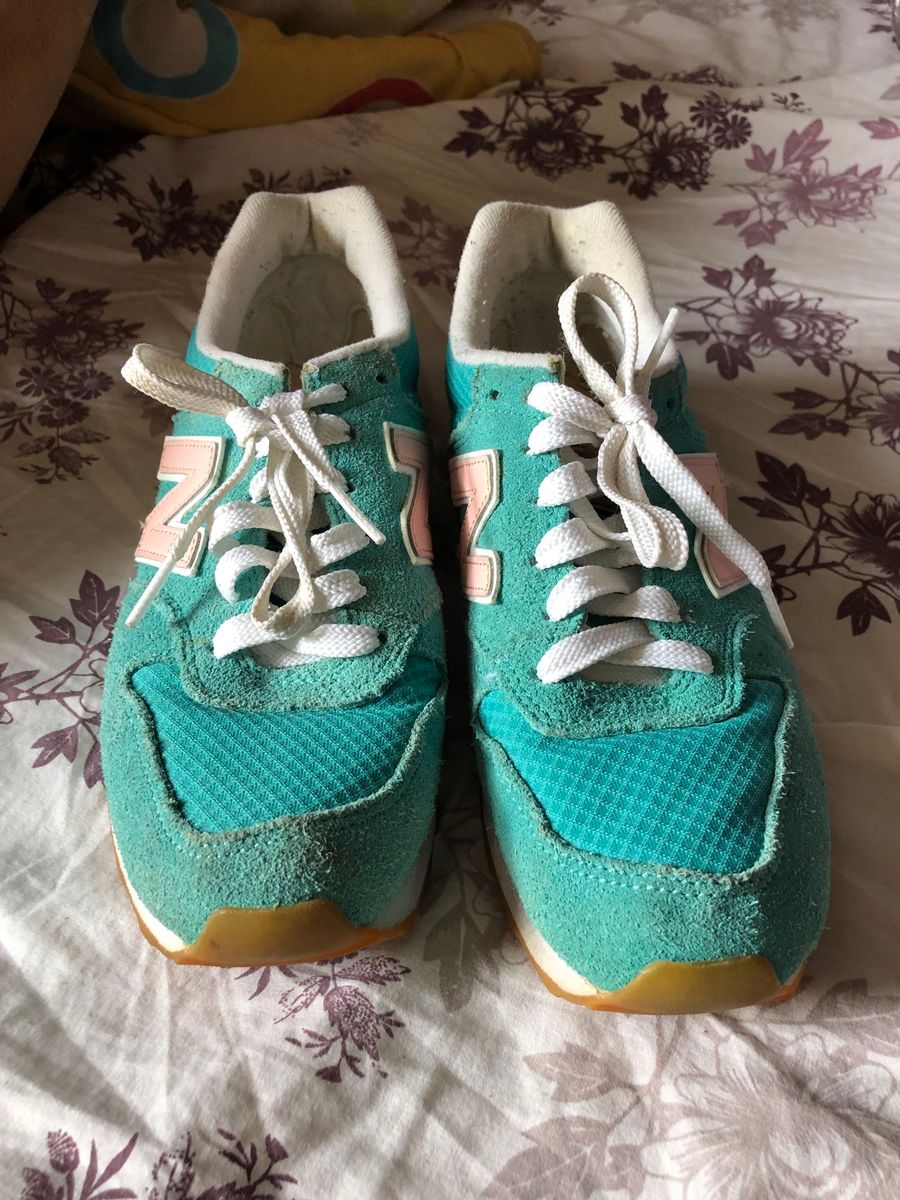 new balance verde e rosa