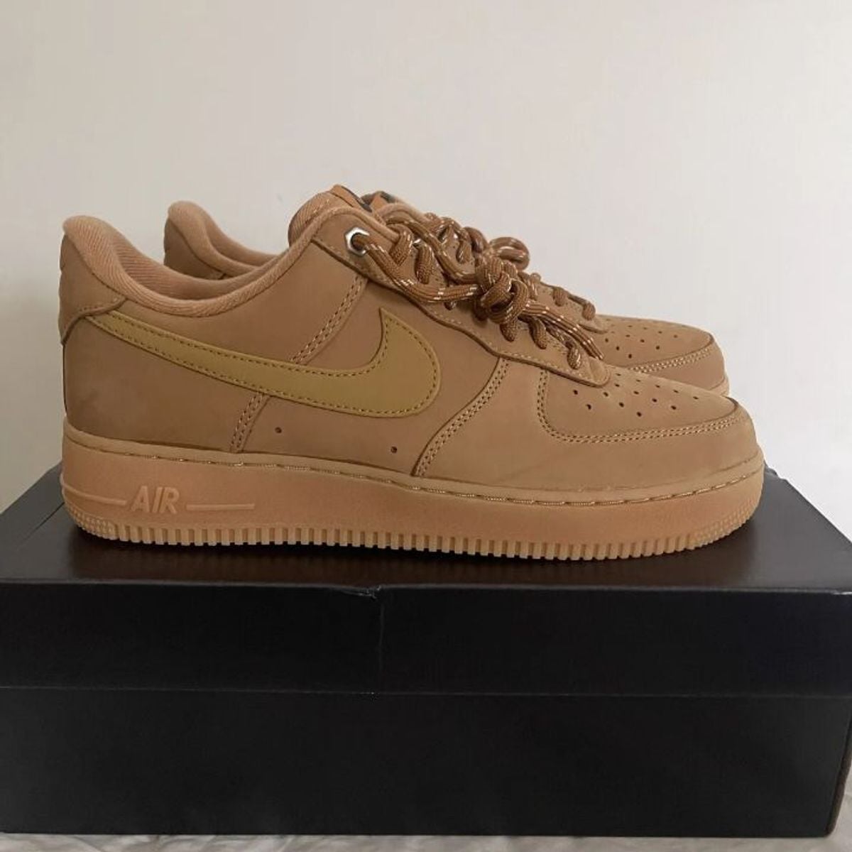 Tênis Nike Air Force 1 Original Marrom Bege Novo | Tênis Masculino Nike ...