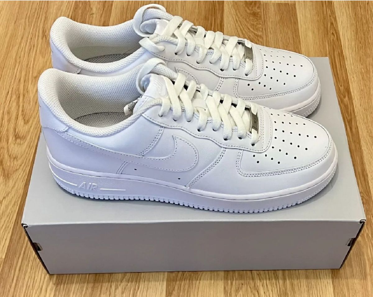 Tênis Nike Air Force Af1 Branco Original Novo | Tênis Masculino Nike ...