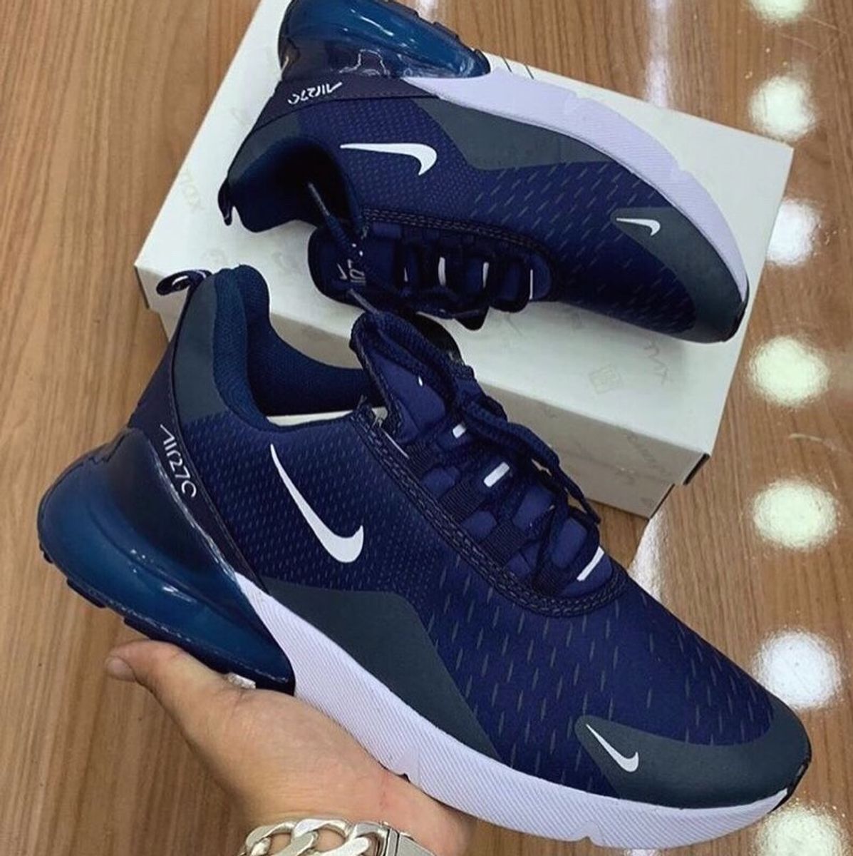 tenis air max 270 azul