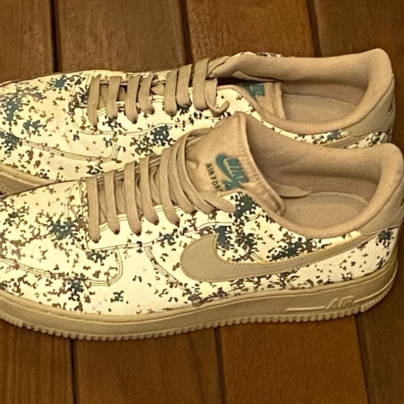 Air force 1 hot sale gold reflective camo