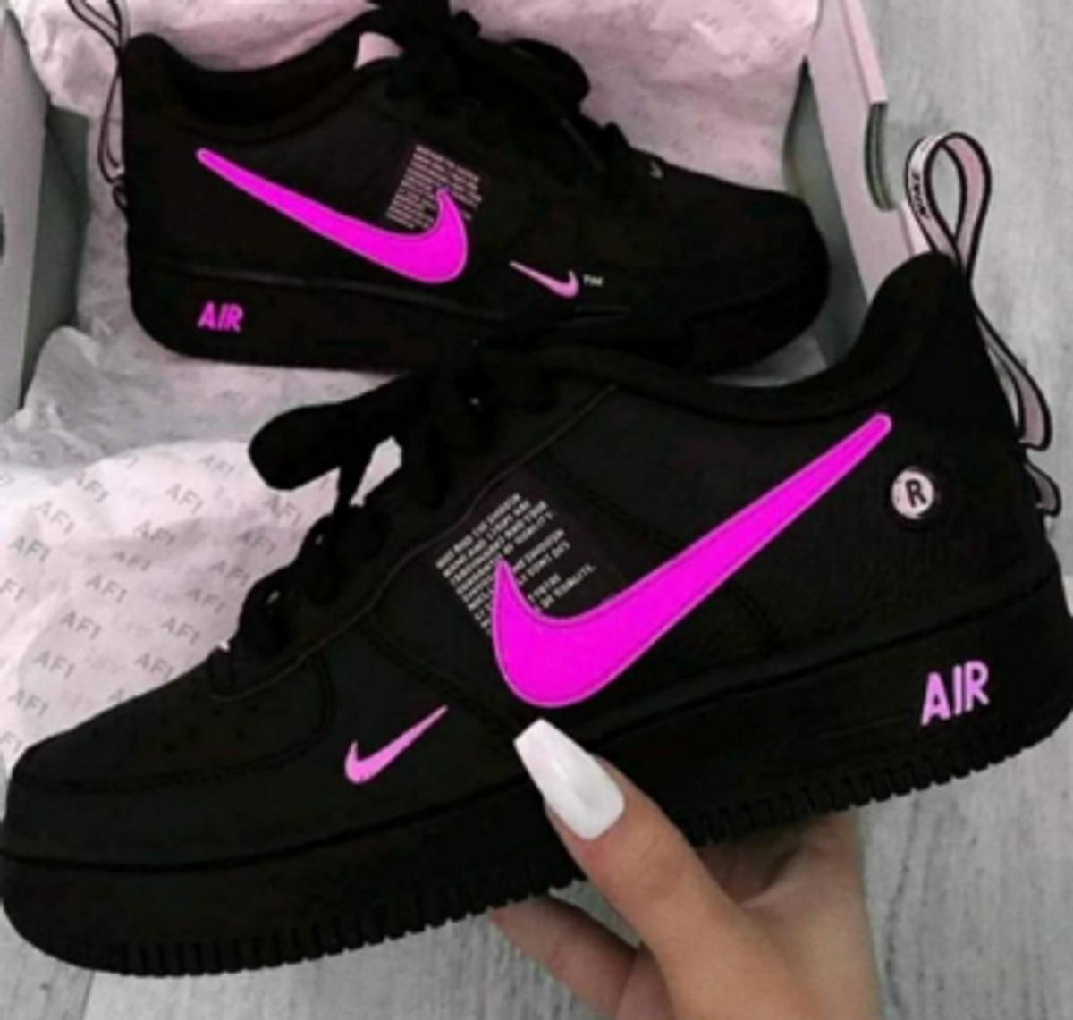 tenis air force feminino rosa