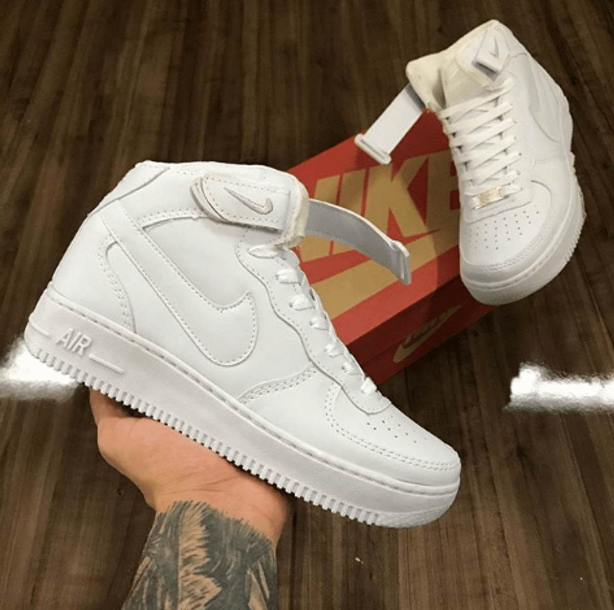 Tênis Nike Air Force 1 Botinha Masculino Branco - 41 | Tênis Masculino ...