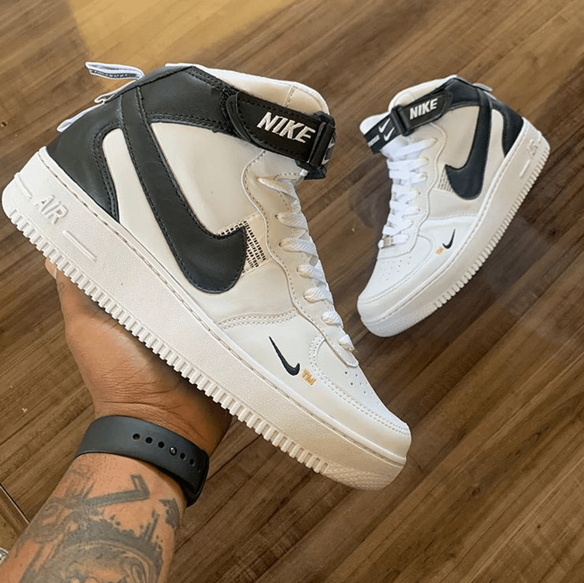 Tênis Nike Air Force 1 Botinha Masculino Branco/preto - 41 | Tênis ...