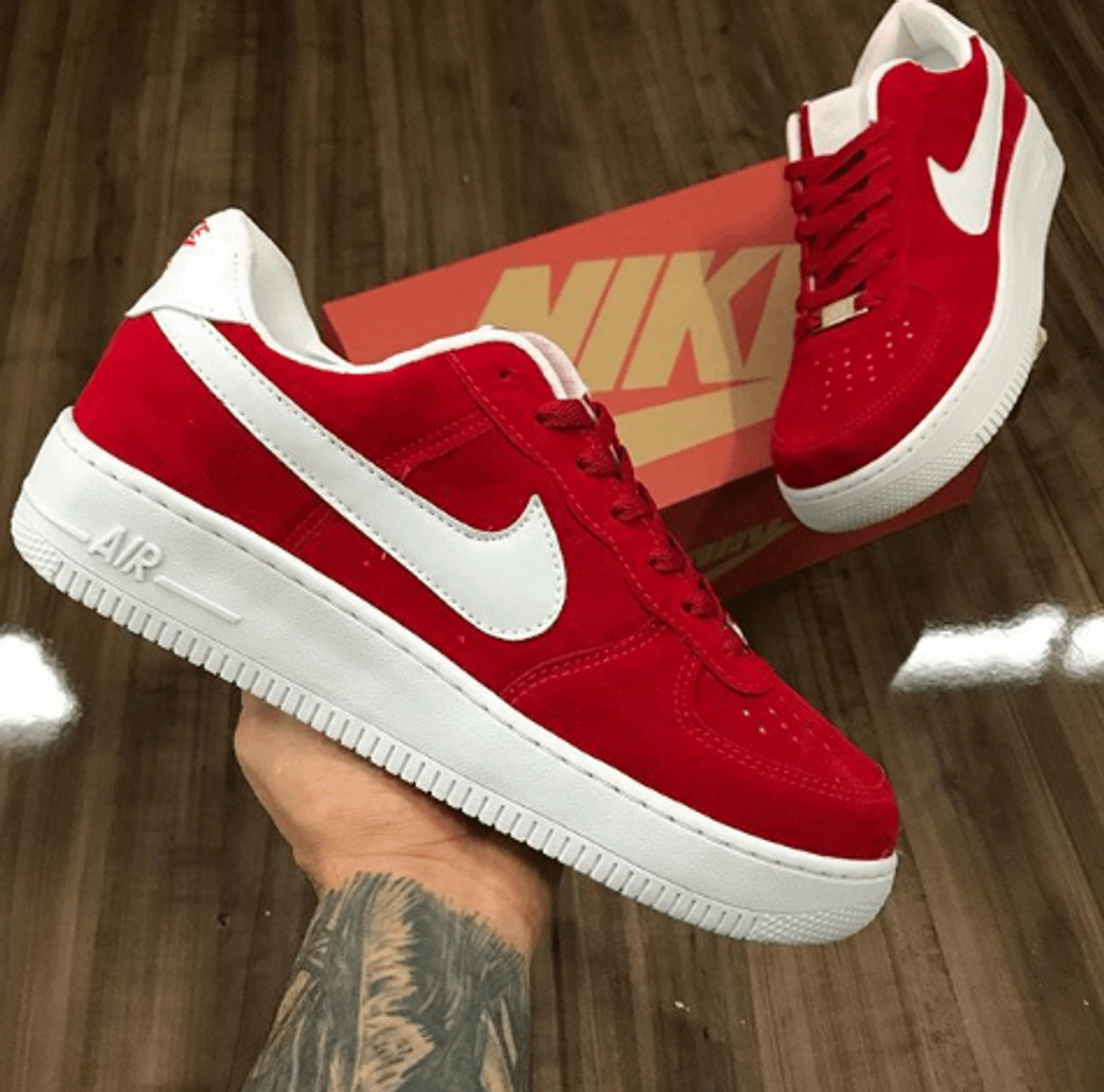 Tenis nike best sale air force vermelho