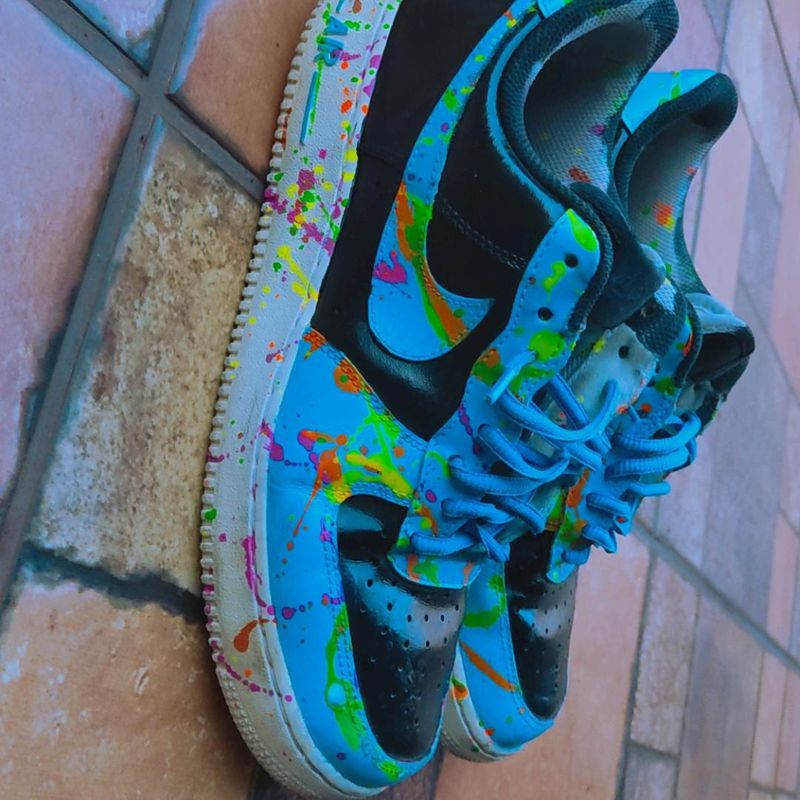 Tênis Nike Air Force Customizado a Mão Tênis Feminino Nike