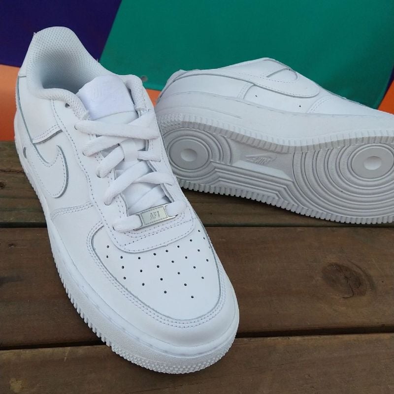 Tênis Nike Air Force 1 Le Branco Clássico All White Dswt Couro