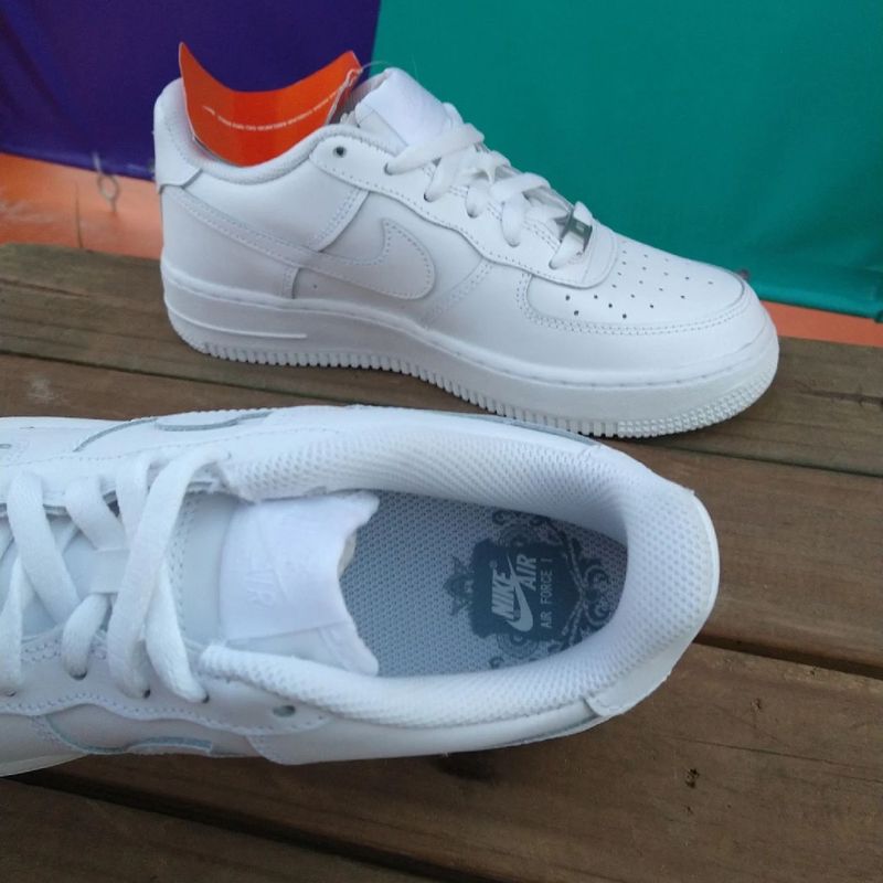 Tênis Nike Air Force 1 Le Branco Clássico All White Dswt Couro, Tênis  Feminino Nike Usado 72868653