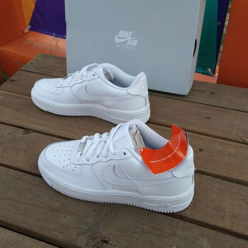 Tênis Nike Air Force 1 Le Branco Clássico All White Dswt Couro