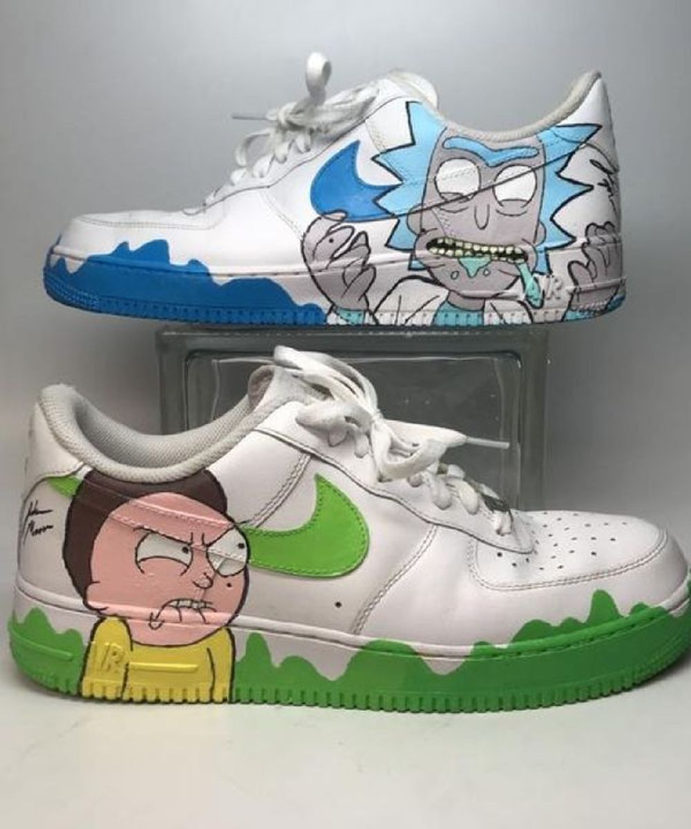 nike af1 rick and morty
